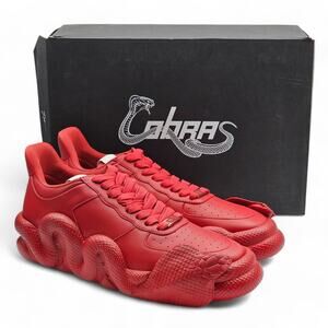 Giuseppe Zanotti Cobra Sneakers - Leather - Red - 43 $995